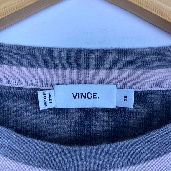 VINCE Colorblock Wool Blend Sweater XS - Picture 3 of 6